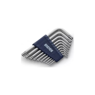 JGO TORX. LLAVES EN L x  10 Pz.( T8 / T50 )