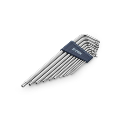 TORX:LLAVES EN L  EXTRA LARGAS X 10 Pz (T8/T50)