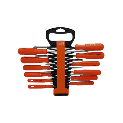 JUEGO DE DESTORNILLADORES 12 PIEZAS CON SOPORTE