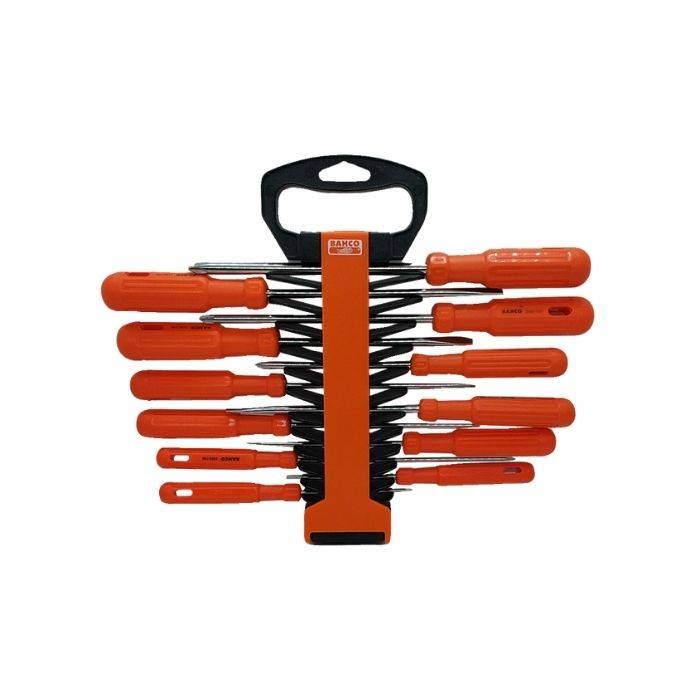 JUEGO DE DESTORNILLADORES 12 PIEZAS CON SOPORTE