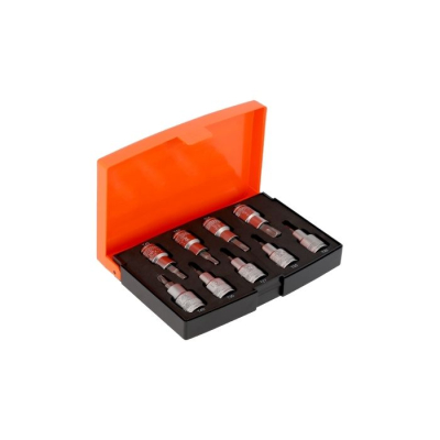 JGO EN CAJA BOCALLAVE DE 1/2 PERFIL.HEMBRA TORX.