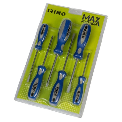 SET DESTORNILLADORES PUNTA PLANA Y PHILIPS 6 PZ