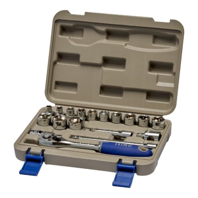 CAJA DE BOCALLAVES Y ACCESORIOS ENC 3/8 18 PZAS