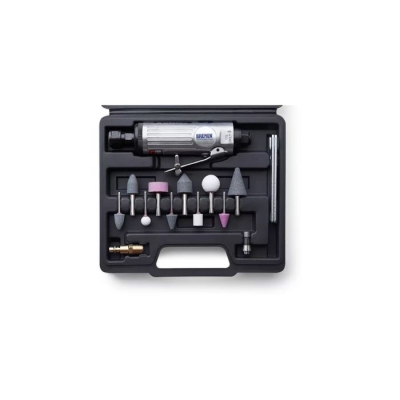 AMOLADORA NEUMATICA DE 1/4 EN KIT DE 15 PZS.