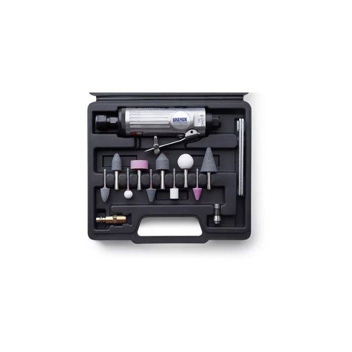 AMOLADORA NEUMATICA DE 1/4 EN KIT DE 15 PZS.