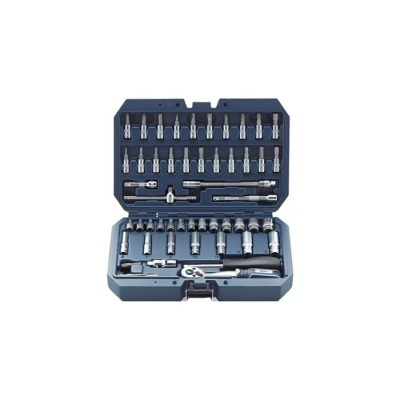JUEGO BOCALLAVES ENC: 1/4 C/ ACCESORIOS X 53 PZAS